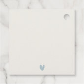 Elegante Hochzeit im Winterwald Pine Geschenkanhänger (Rückseite)