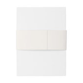 Elegante Hochzeit in Beige & Navy Einladungsbanderole (Rückseitenbeispiel)