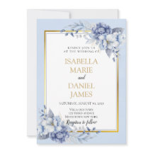 Elegante Hochzeit in Blau und Gold