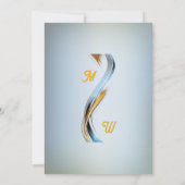 Elegante Hochzeit in Luxus Botanische Hochzeit Save The Date (Rückseite)