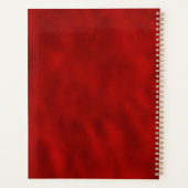 Elegante Hochzeit in Red Gold Floral Planer (Rückseite)