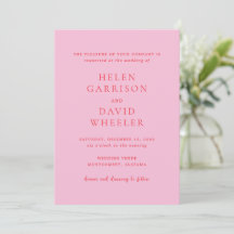 Elegante Hochzeit in Rosa und Rot