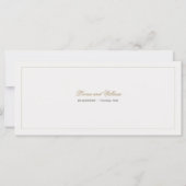 Elegante Hochzeit in Urlaubsort Boarding Pass UAWG (Rückseite)