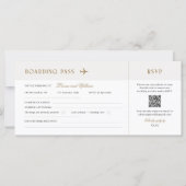 Elegante Hochzeit in Urlaubsort Boarding Pass UAWG (Vorderseite)