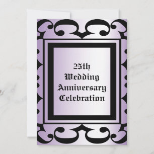 Elegante Hochzeit-Jubiläumseinladung Einladung