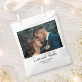 Elegante Hochzeit Liebe und Dank Foto Geschenktütchen (Ausgeschnitten)