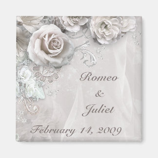 Elegante Hochzeit Magnet