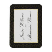 Elegante Hochzeit Magnet (Vertikal)