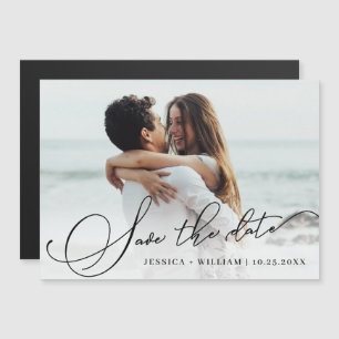 Elegante Hochzeit - Magnetkarte zur Vorankündigung