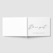 Elegante Hochzeit mit anspruchsvoller Kalligrafie Gästebuch (Voll)