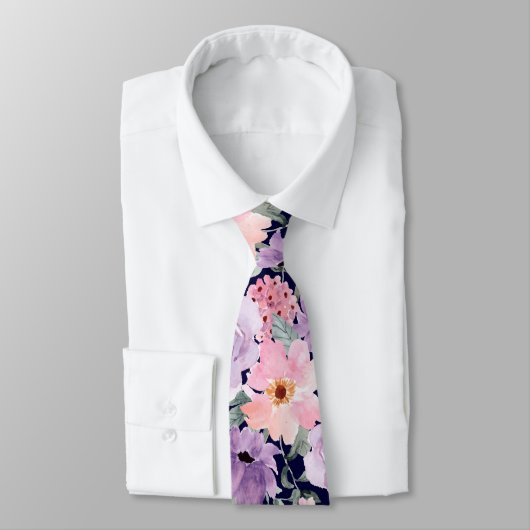 Elegante Hochzeit mit blauer Wasserfarbe Krawatte (Gebunden)