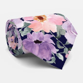 Elegante Hochzeit mit blauer Wasserfarbe Krawatte (Gerollt)