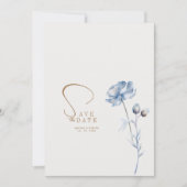 Elegante Hochzeit mit Blumen Einladung (Vorderseite)