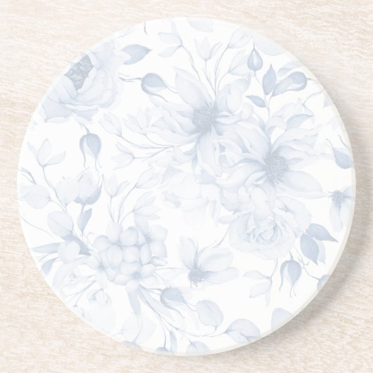 Elegante Hochzeit mit Blumen Getränkeuntersetzer (Vorne)
