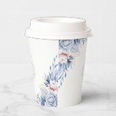 Elegante Hochzeit mit Blumen Pappbecher (Rechts)