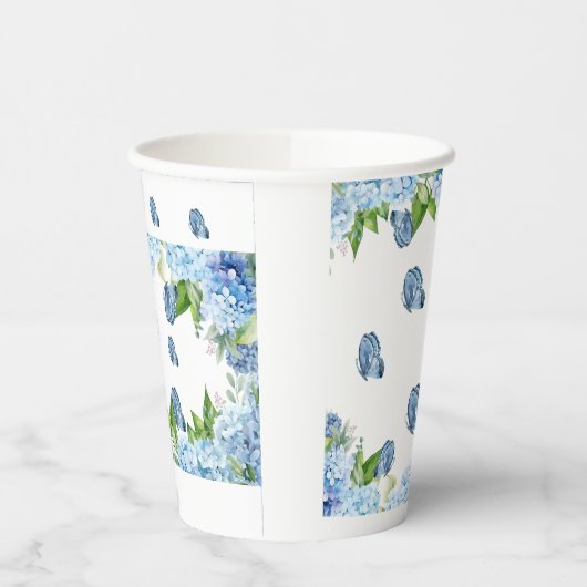 Elegante Hochzeit mit Blumen Pappbecher (Links)