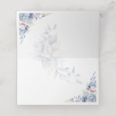 Elegante Hochzeit mit Blumen Platzkarte (Innenseite Aufgefaltet)