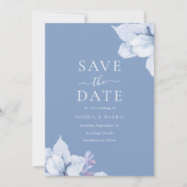 Elegante Hochzeit mit Blumen Save The Date