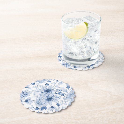 Elegante Hochzeit mit Blumen Untersetzer (Vor Ort)