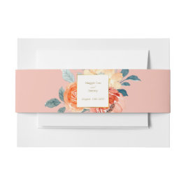 Elegante Hochzeit mit Blush Einladungsbanderole