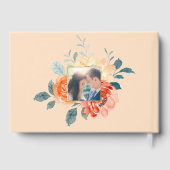 Elegante Hochzeit mit Blush Gästebuch (Rückseite)