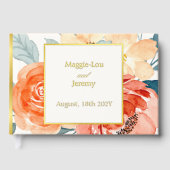 Elegante Hochzeit mit Blush Gästebuch (Vorderseite)