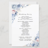 Elegante Hochzeit mit Blütenblumen und Blütenblätt (Rückseite)