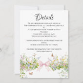 Elegante Hochzeit mit Bohemischem Watercolor Einladung (Rückseite)