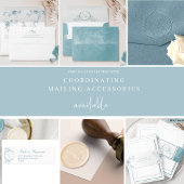 Elegante Hochzeit mit botanischem Blumenglas Einladungsbanderole