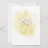 Elegante Hochzeit mit Braut und Gazebo Einladung (Rückseite)