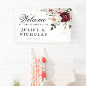 Elegante Hochzeit mit Burgund und Blush Banner (Insitu)