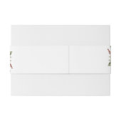 Elegante Hochzeit mit Burgund und Blush Einladungsbanderole (Rückseitenbeispiel)