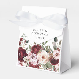 Elegante Hochzeit mit Burgund und Blush Geschenkschachtel