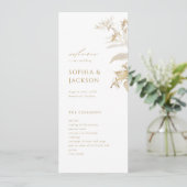 Elegante Hochzeit mit dem Botanischen Garten Gold Programm (Stehend Vorderseite)