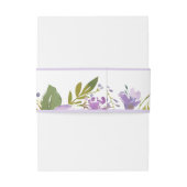 Elegante Hochzeit mit dem Lavender Gold Einladungsbanderole (Rückseitenbeispiel)