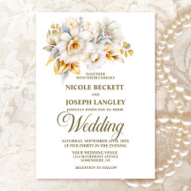 Elegante Hochzeit mit der White Gold Floral