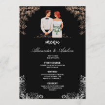 Elegante Hochzeit mit dunklen Blumen 
