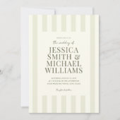 Elegante Hochzeit mit einem modernen Olivenbaum Einladung (Vorderseite)