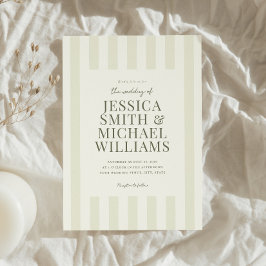 Elegante Hochzeit mit einem modernen Olivenbaum Einladung