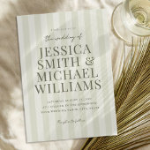 Elegante Hochzeit mit einem modernen Olivenbaum Einladung