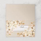 Elegante Hochzeit mit Elfenbein Platzkarte (Außenseite Aufgefaltet)