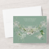 Elegante Hochzeit mit feinem Ambiente All In One Einladung (Rückseite)