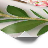 Elegante Hochzeit mit Flora Poster (Ecke)