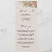 Elegante Hochzeit mit Floral und Fern | Botanische Programm (Rückseite)