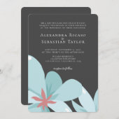 Elegante Hochzeit mit floralen Ampersand (Vorne/Hinten)