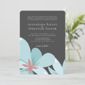 Elegante Hochzeit mit floralen Ampersand (Stehend Vorderseite)