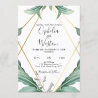 Elegante Hochzeit mit geometrischen Formen