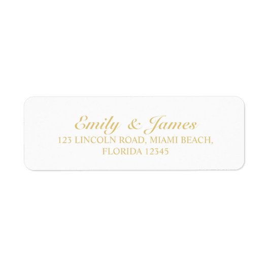 Elegante Hochzeit mit Gold und Weiß (Vorne)