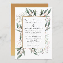 Elegante Hochzeit mit grünem Blattgold