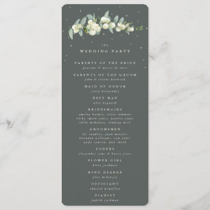 Elegante Hochzeit mit Grüner Schneebeere + Eukalyp Programm